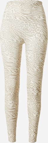 RVCA Skinny Leggings in White: front