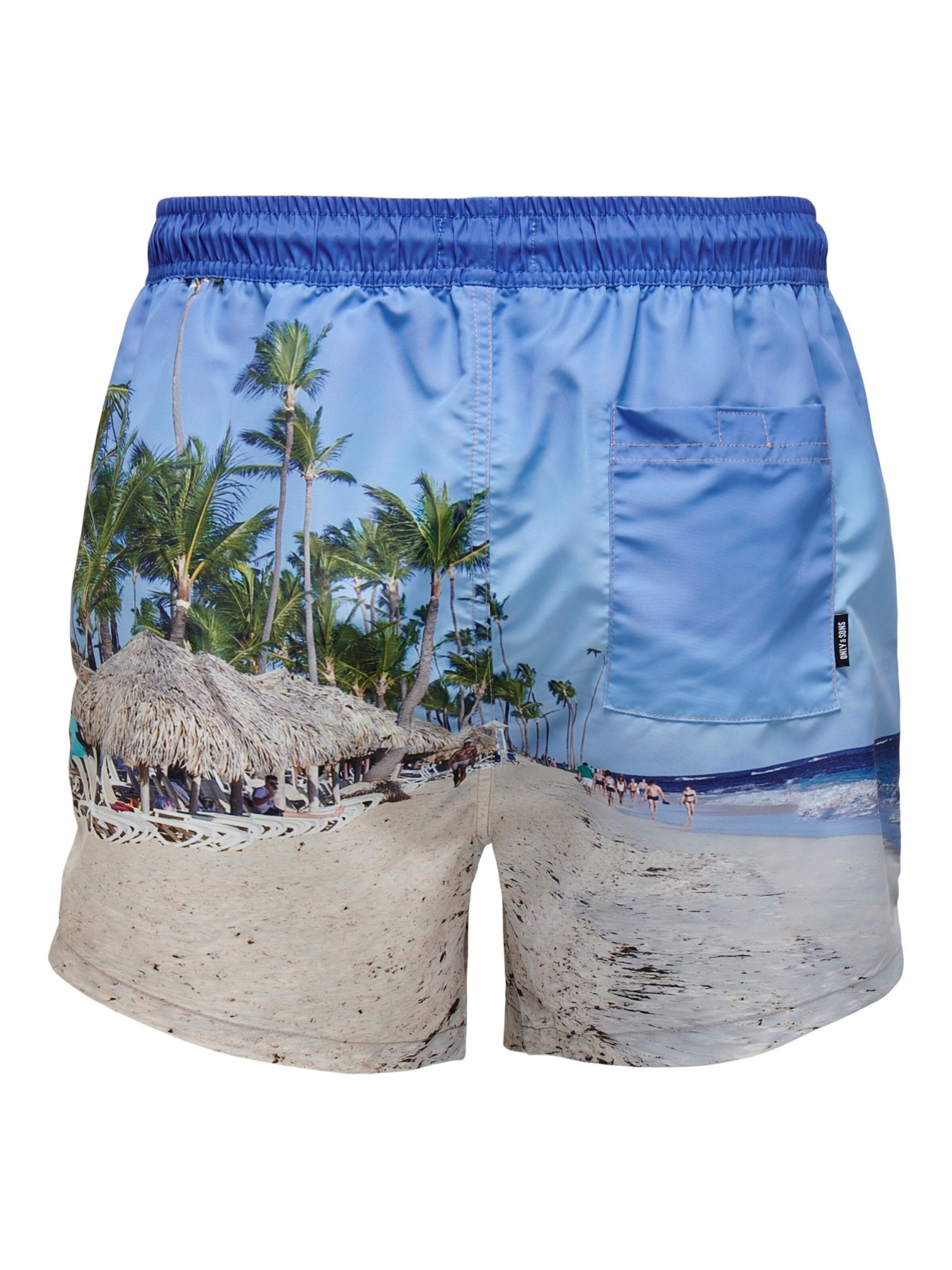 Only & Sons Swimming shorts 'Ted' in Blue