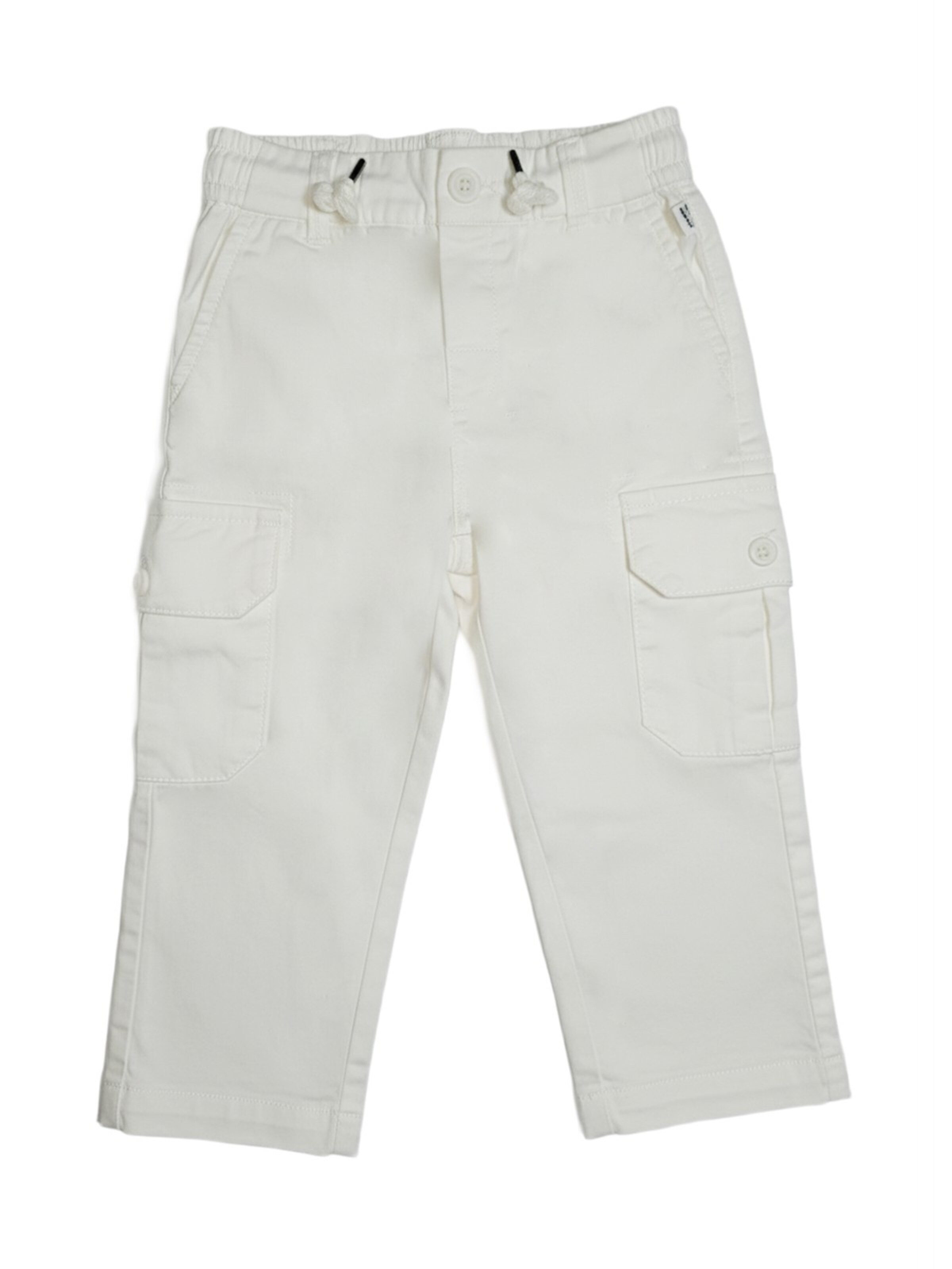 Jeckerson Regular Broek 'Pantalone bianco per neonato' in Wit: voorkant