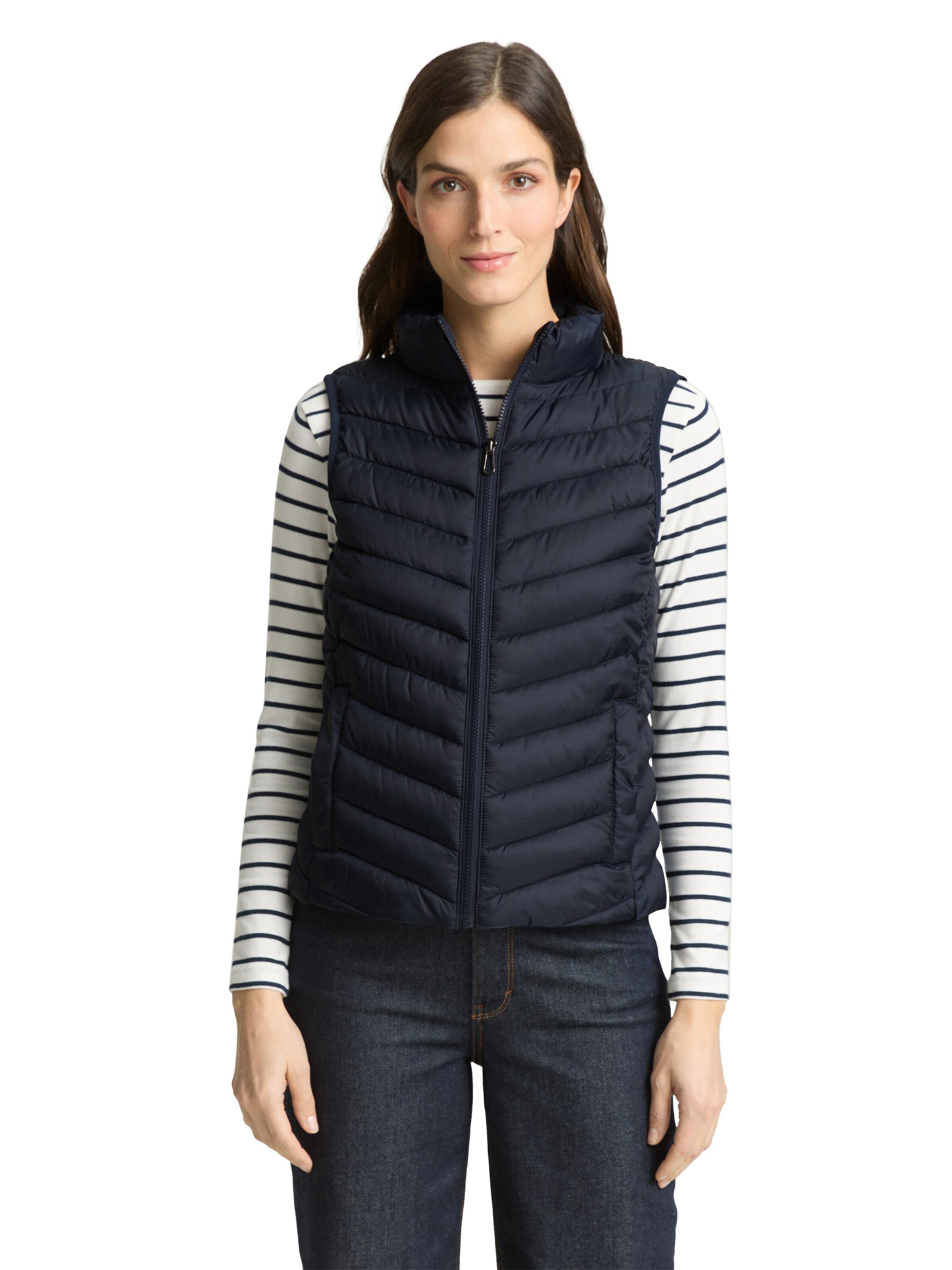 TOM TAILOR Vest in Blue: front