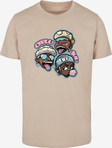 Mister Tee Shirt 'Crew Luv' in Beige: voorkant