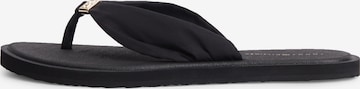 TOMMY HILFIGER Босоножки через палец 'SCANDI' в Черный: спереди