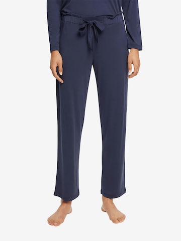 ESPRIT Pajama Pants in Blue: front