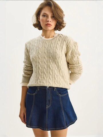 Bianco Lucci Pullover in Beige