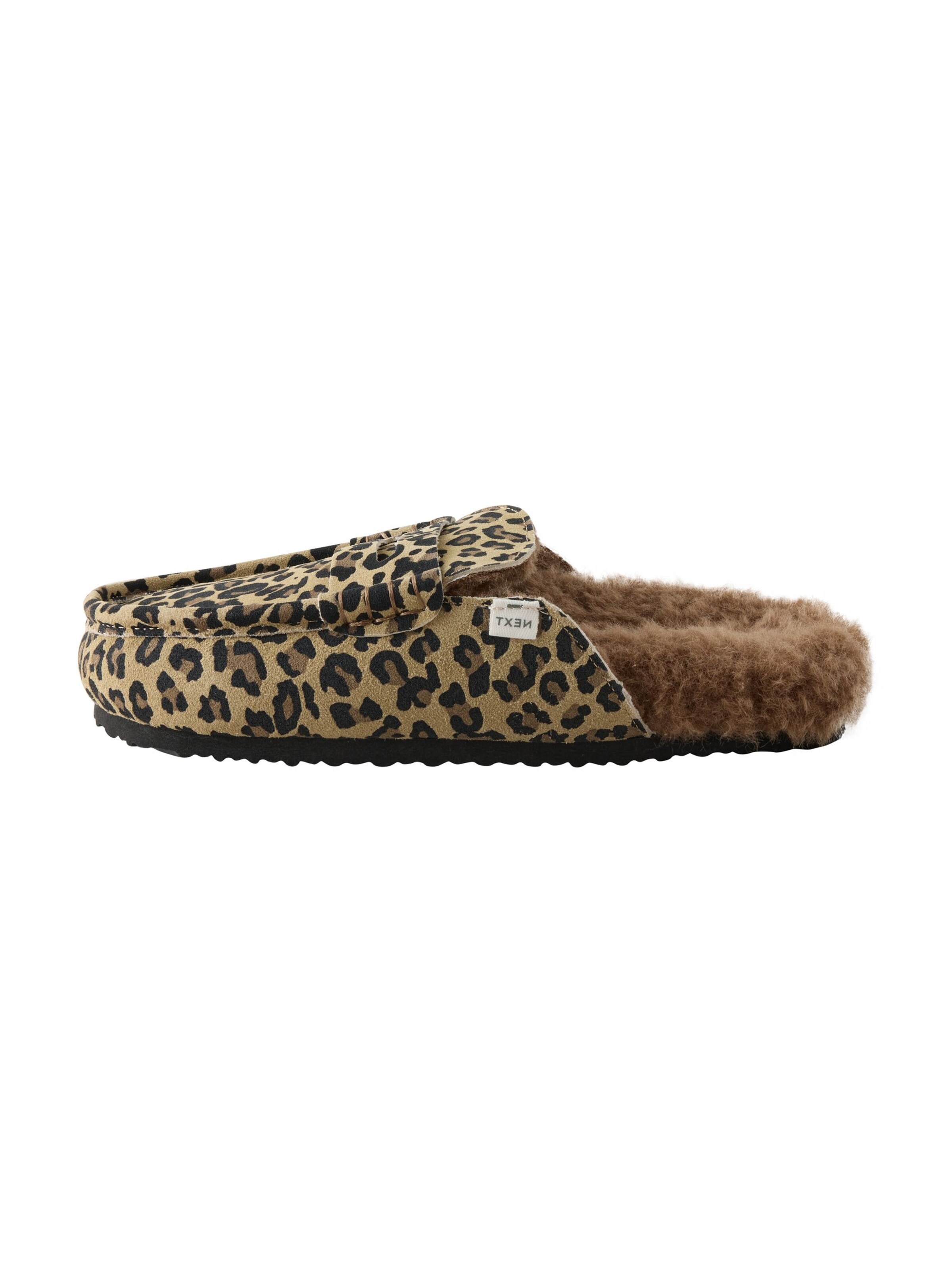 Pantoufle Next en marron : devant