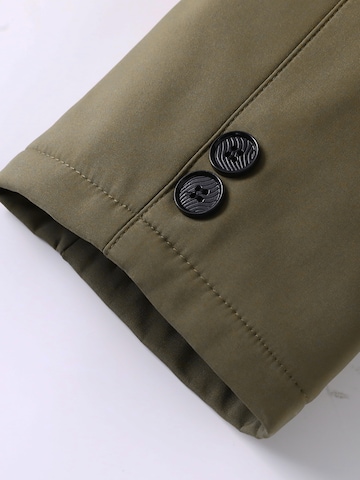 ALLTHEMEN Winter Jacket 'Rautenstich' in Green