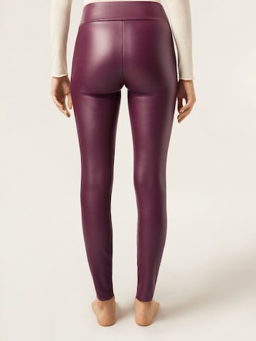 CALZEDONIA Skinny Leggings in Purple