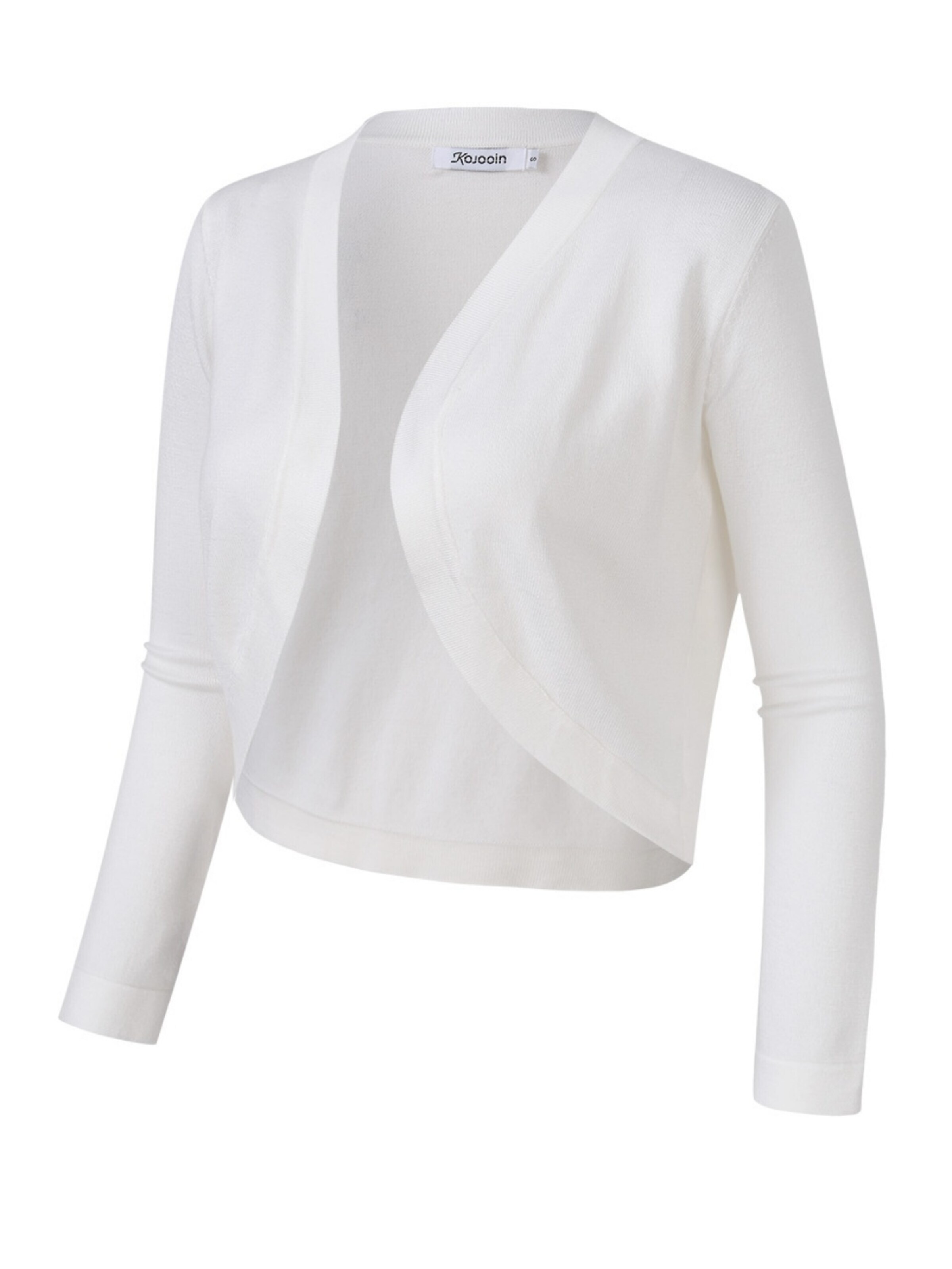 Yesfashion Kardigan w kolorze biały