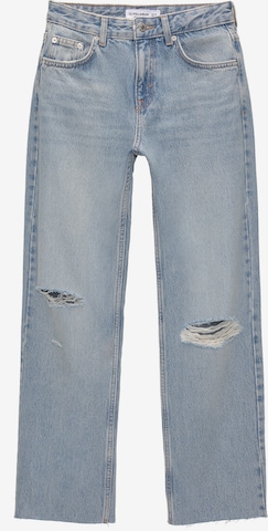 Pull&Bear Regular Jeans in Blue: front