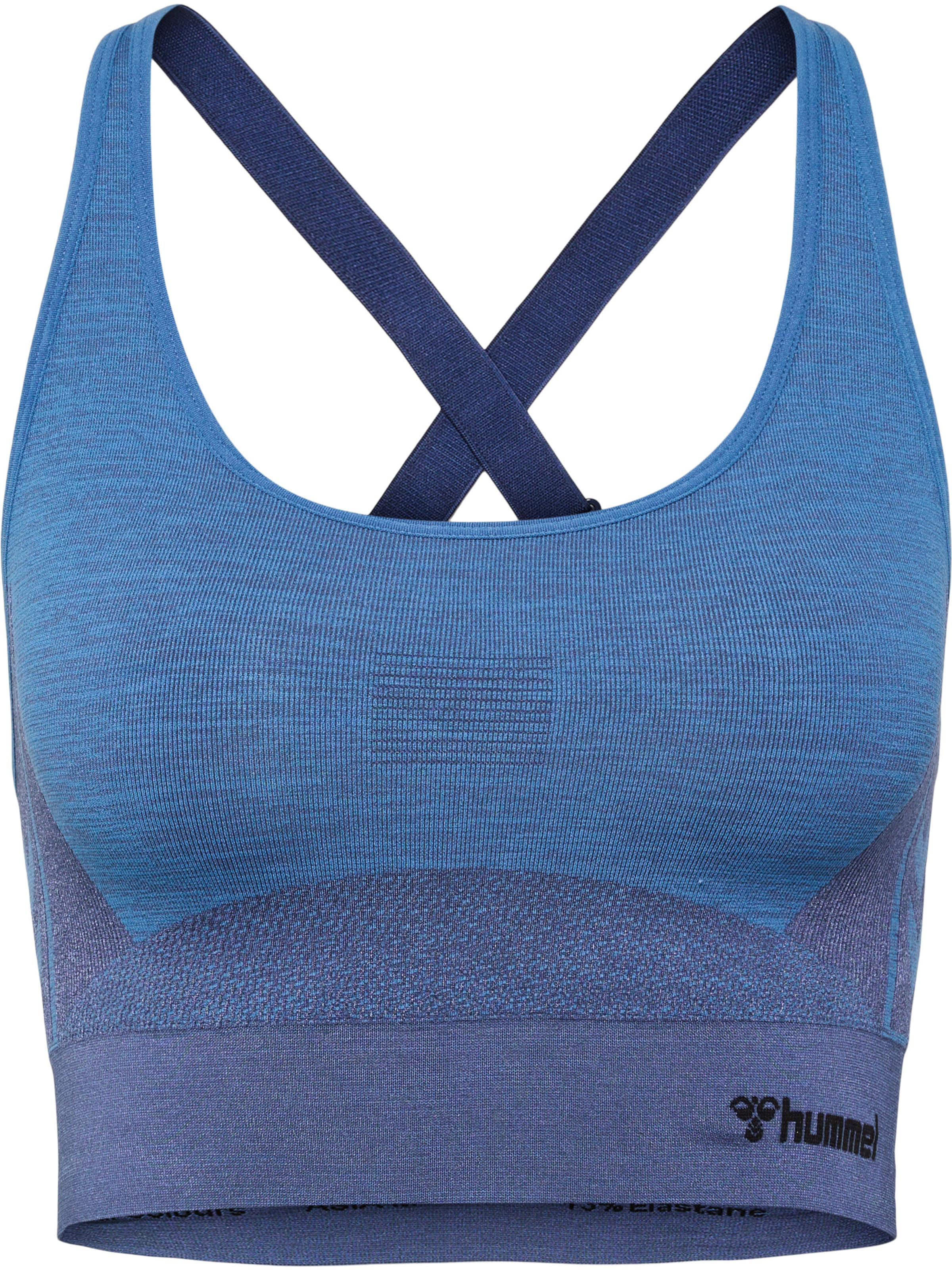 Hummel Αθλητικό τοπ σε μπλε: μπροστά