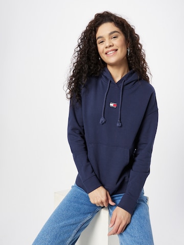 Tommy Jeans Sweatshirt in Blauw: voorkant