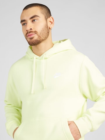 Nike Sportswear Regularny krój Bluzka sportowa 'Club Fleece' w kolorze zielony