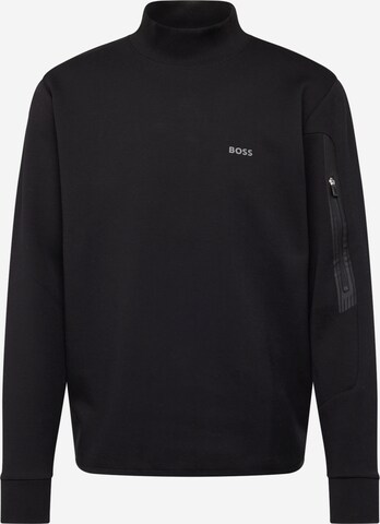 BOSS Sweatshirt 'Salbock1' in Zwart: voorkant