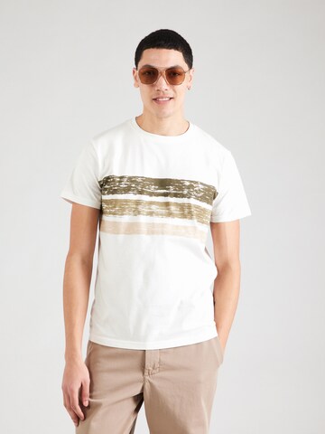 INDICODE JEANS Shirt 'Caron' in Wit: voorkant