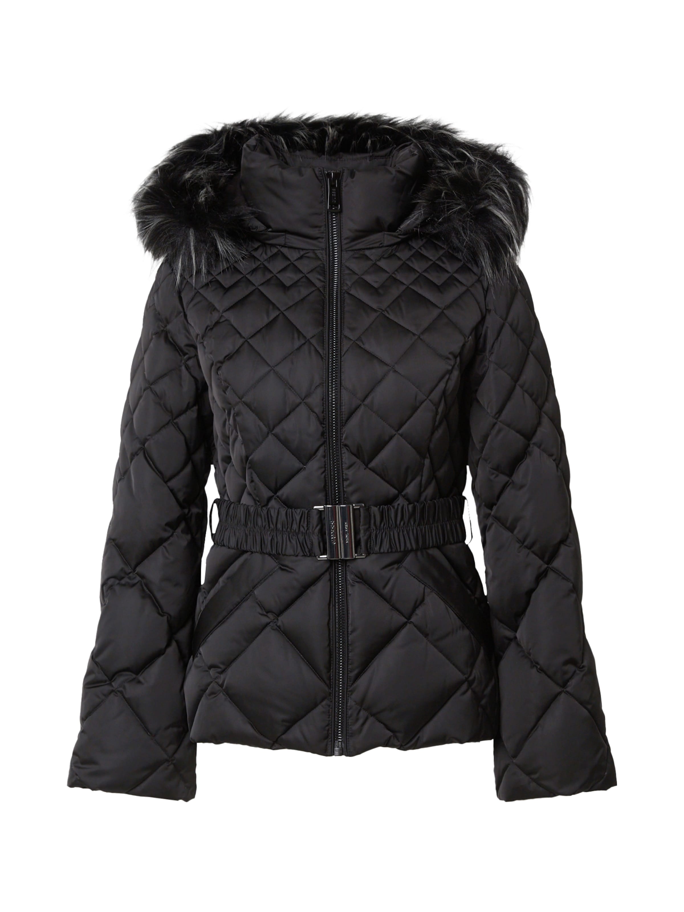 GUESS Winterjas 'Olga' in Zwart: voorkant