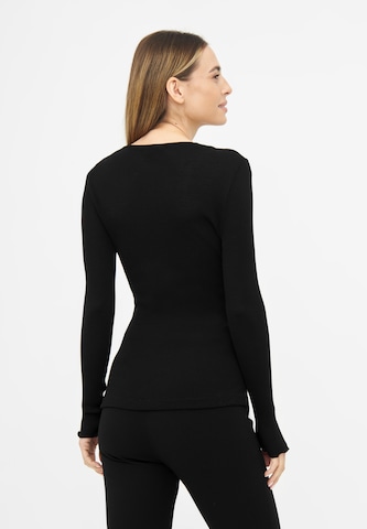 TOOche Shirt 'Dark Orchid' in Zwart