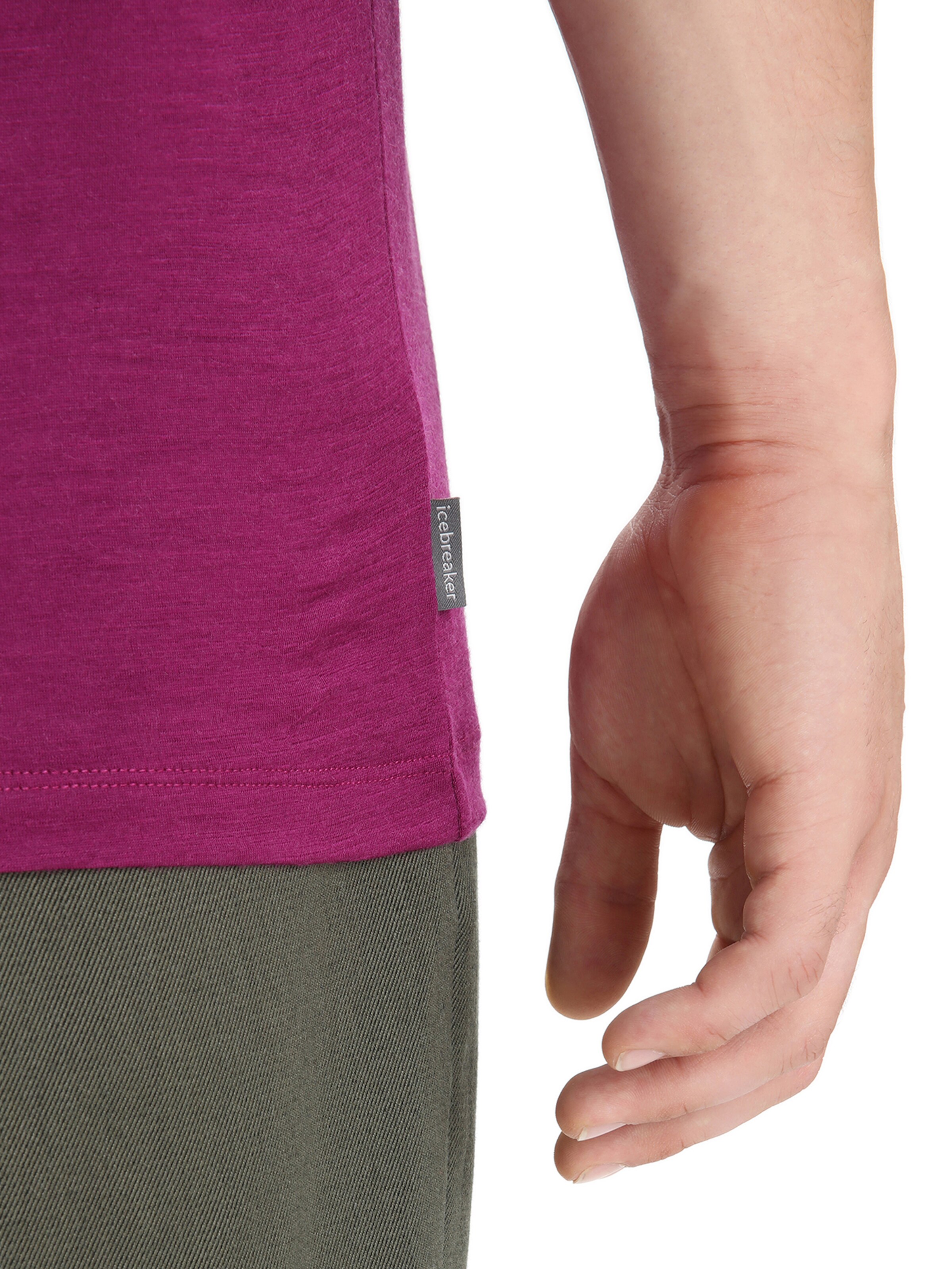 ICEBREAKER Функционална тениска 'Granary' в лилав