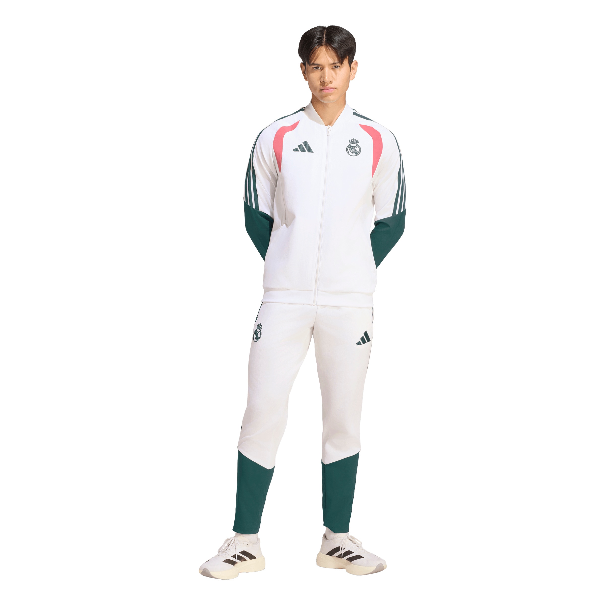 ADIDAS PERFORMANCE Sweat jacket 'REAL EU' in White