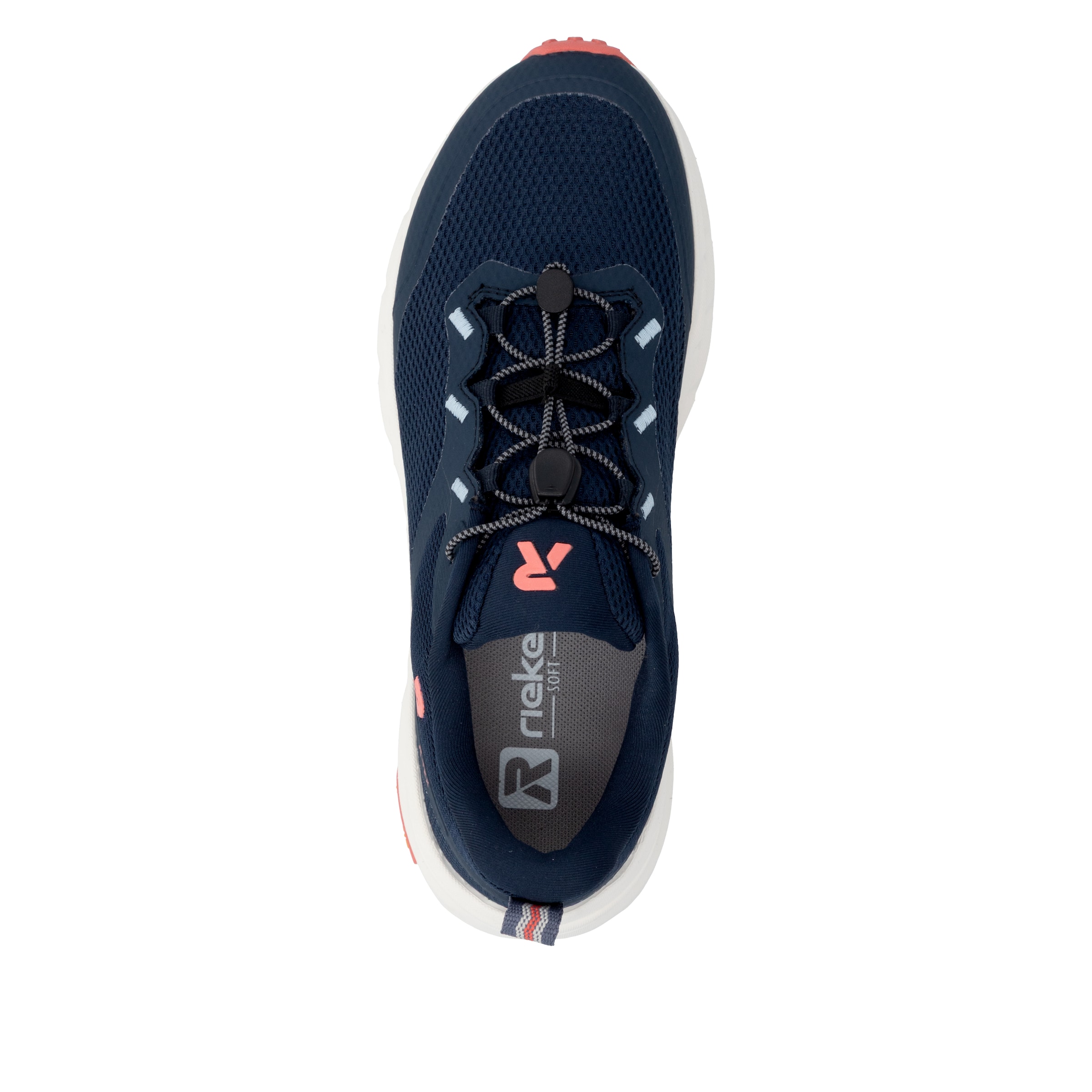 Baskets basses Rieker en bleu