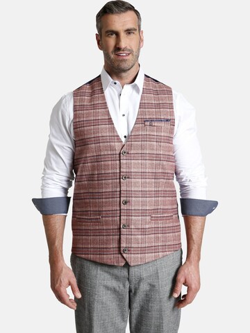 Charles Colby Suit Vest 'Duke Harlan' in Red: front