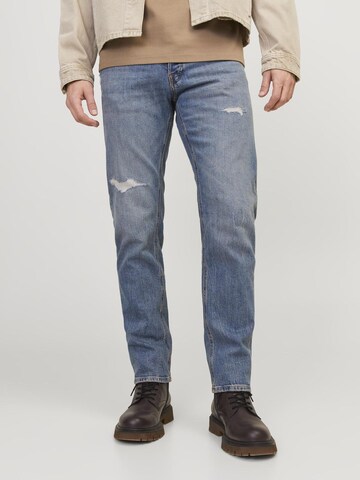 JACK & JONES Tapered Jeans 'MIKE ORIGINAL' i blå: forside