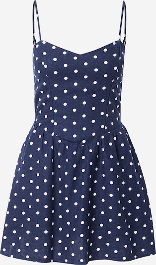 Suknelė iš HOLLISTER, spalva – tamsiai mėlyna / balta, Prekių apžvalga