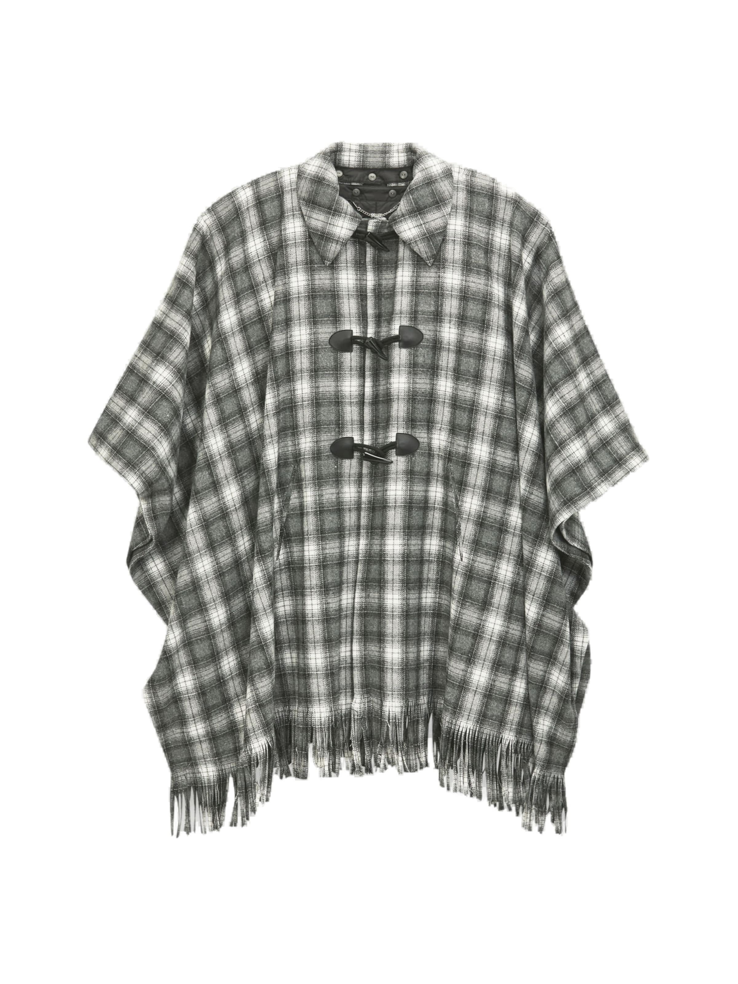 MADELEINE Cape in Grau: Vorderseite