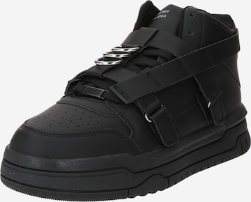 Bershka Fűzős cipő - fekete: elől