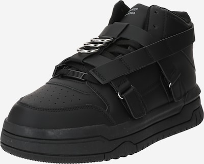 Pantofi cu șireturi Bershka pe negru, Vizualizare produs