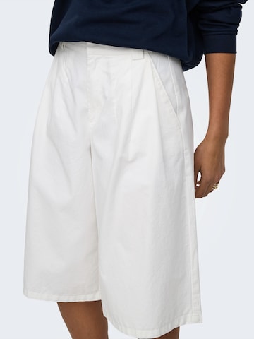 JDY Wide leg Παντελόνι πλισέ 'JDYBIANCA' σε λευκό