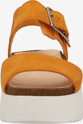 CLARKS Strap Sandals in Yellow