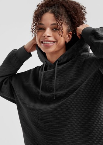 QS Sweatshirt in Schwarz