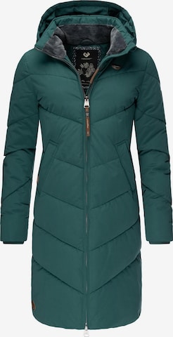 Ragwear Winter Coat 'Rebelka' in Green: front