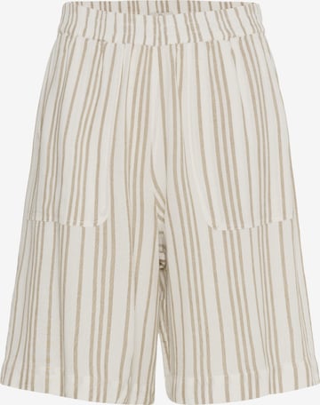 KaffeLoosefit Hlače 'Milia' - bijela boja: prednji dio