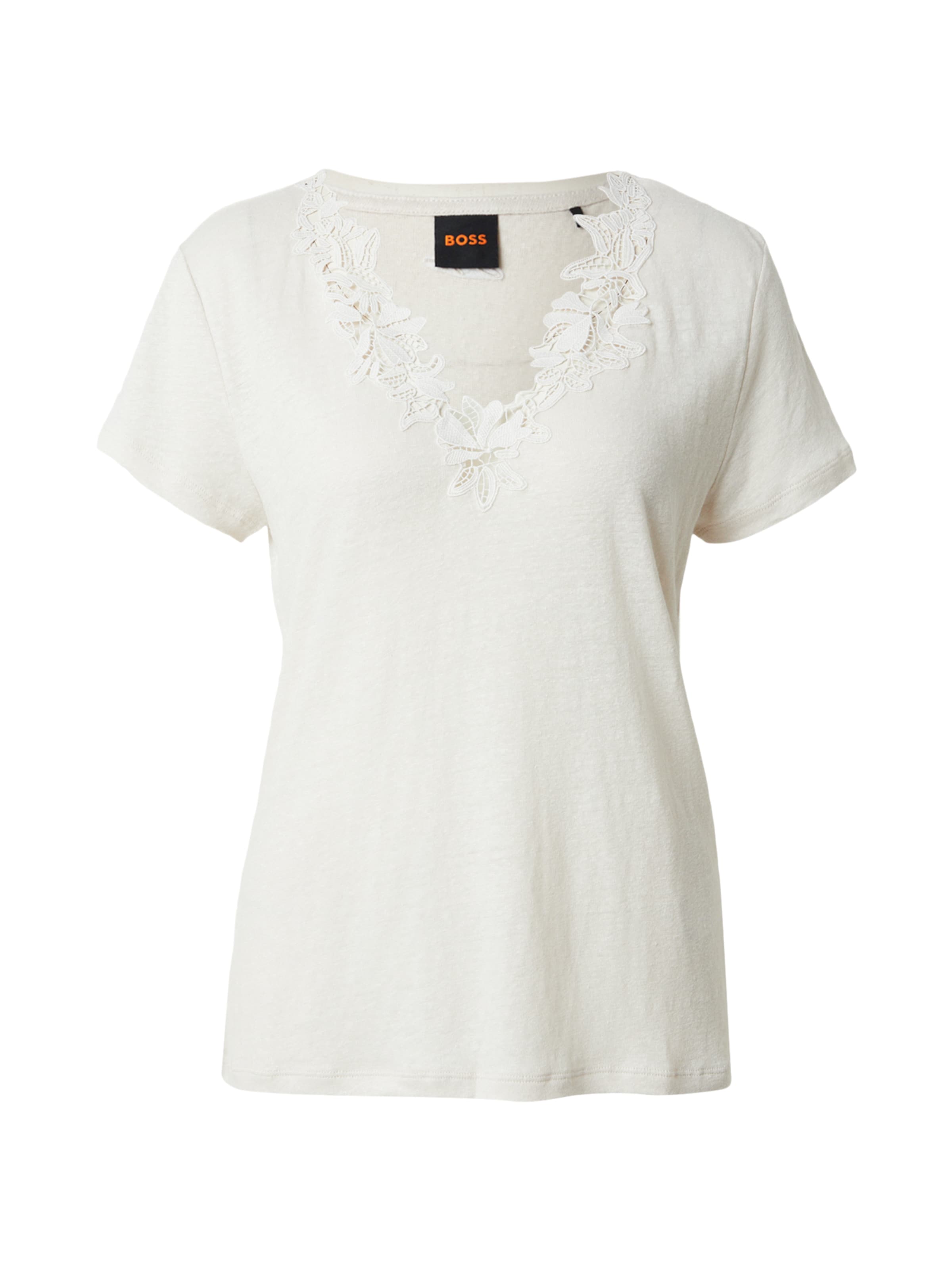 Tricou 'C_Elaria_1' de la BOSS pe alb: față