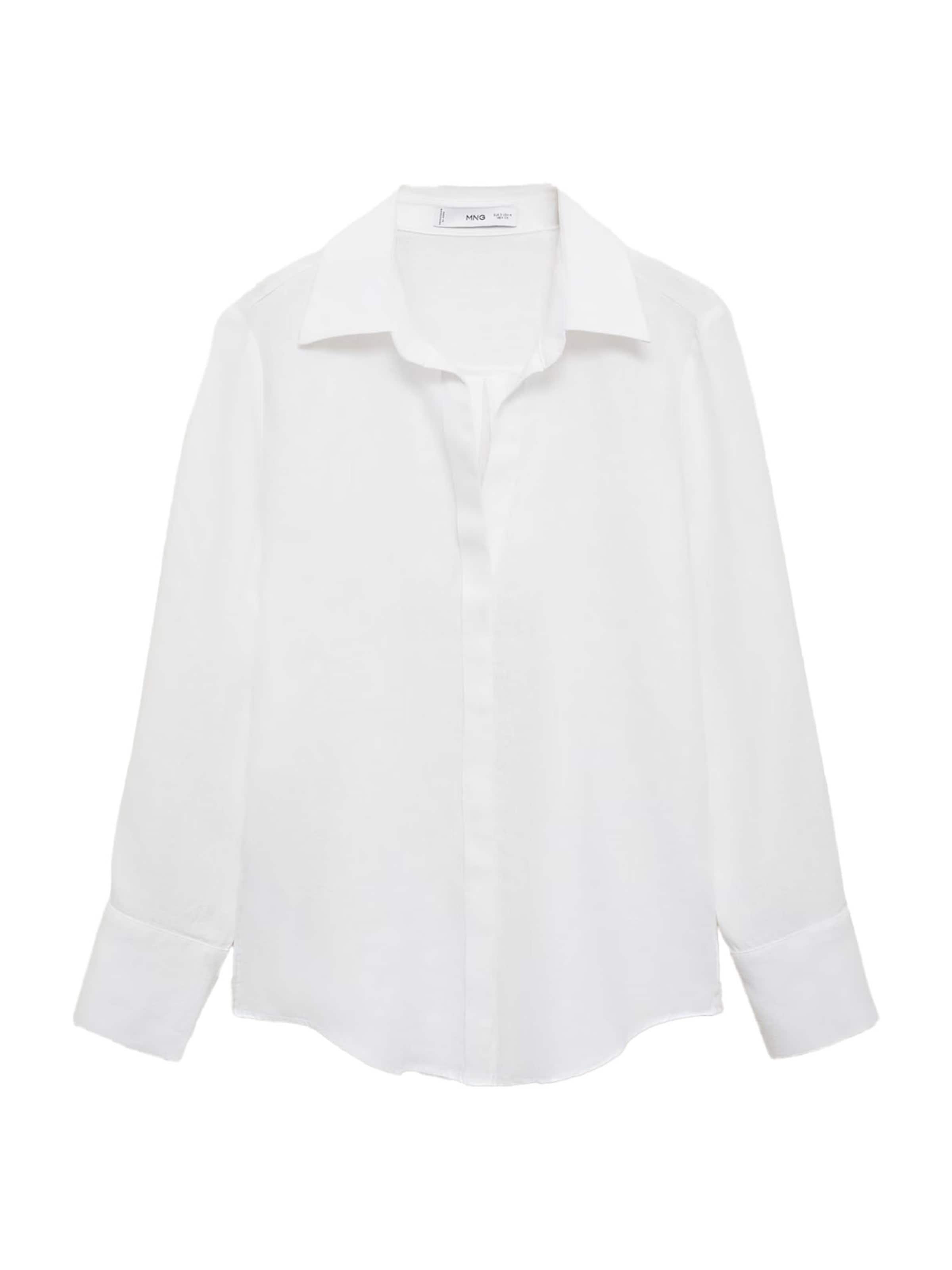 MANGO Pusero 'Samara' värissä valkoinen: etupuoli