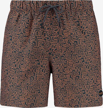 Shiwi Swimming shorts 'Maze' in Green: front