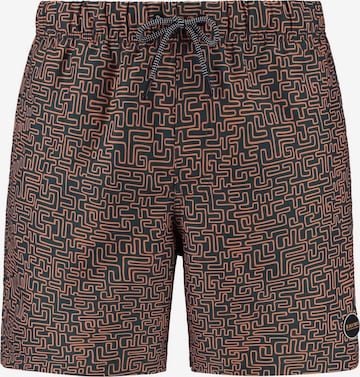 Shiwi Swimming shorts 'Maze' in Green: front