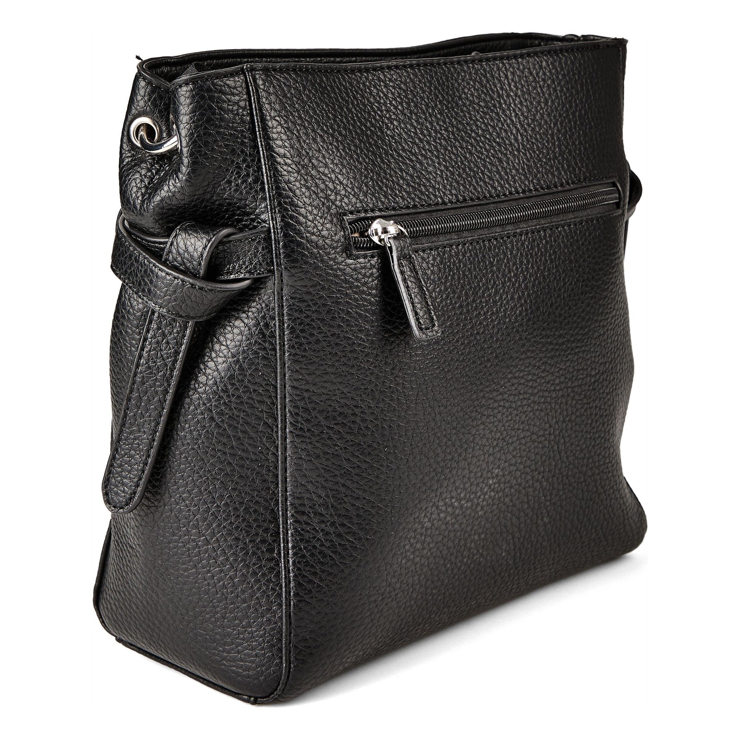 TOM TAILOR Umhängetasche 'Sora' in Schwarz