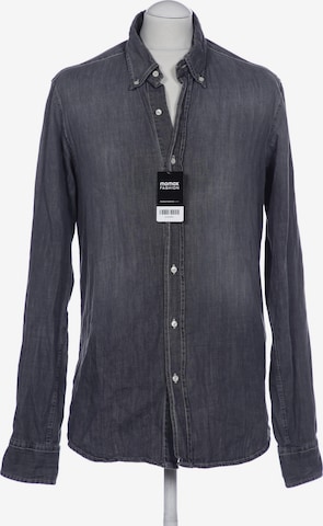 Baldessarini Button Up Shirt in M in Grey: front