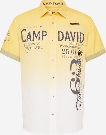 CAMP DAVID Overhemd in Oranje: voorkant
