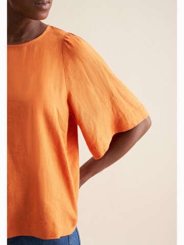 SEIDENSTICKER Blouse 'Schwarze Rose' in Oranje