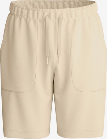 CALIDA Pyjamahose 'RMX Lounge Lecce' in Beige: Vorderseite