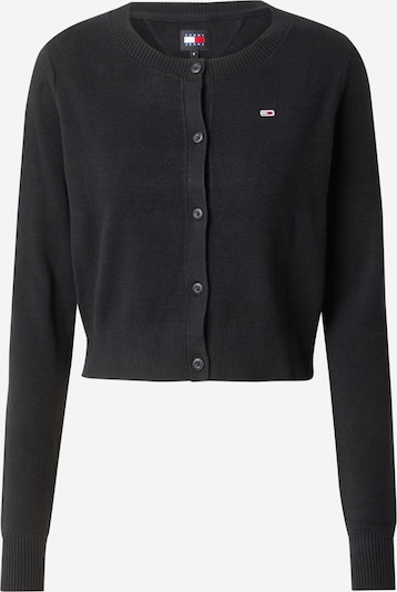 Tommy Jeans Cardigan 'ESSENTIAL' i rød / sort / hvid, Produktvisning