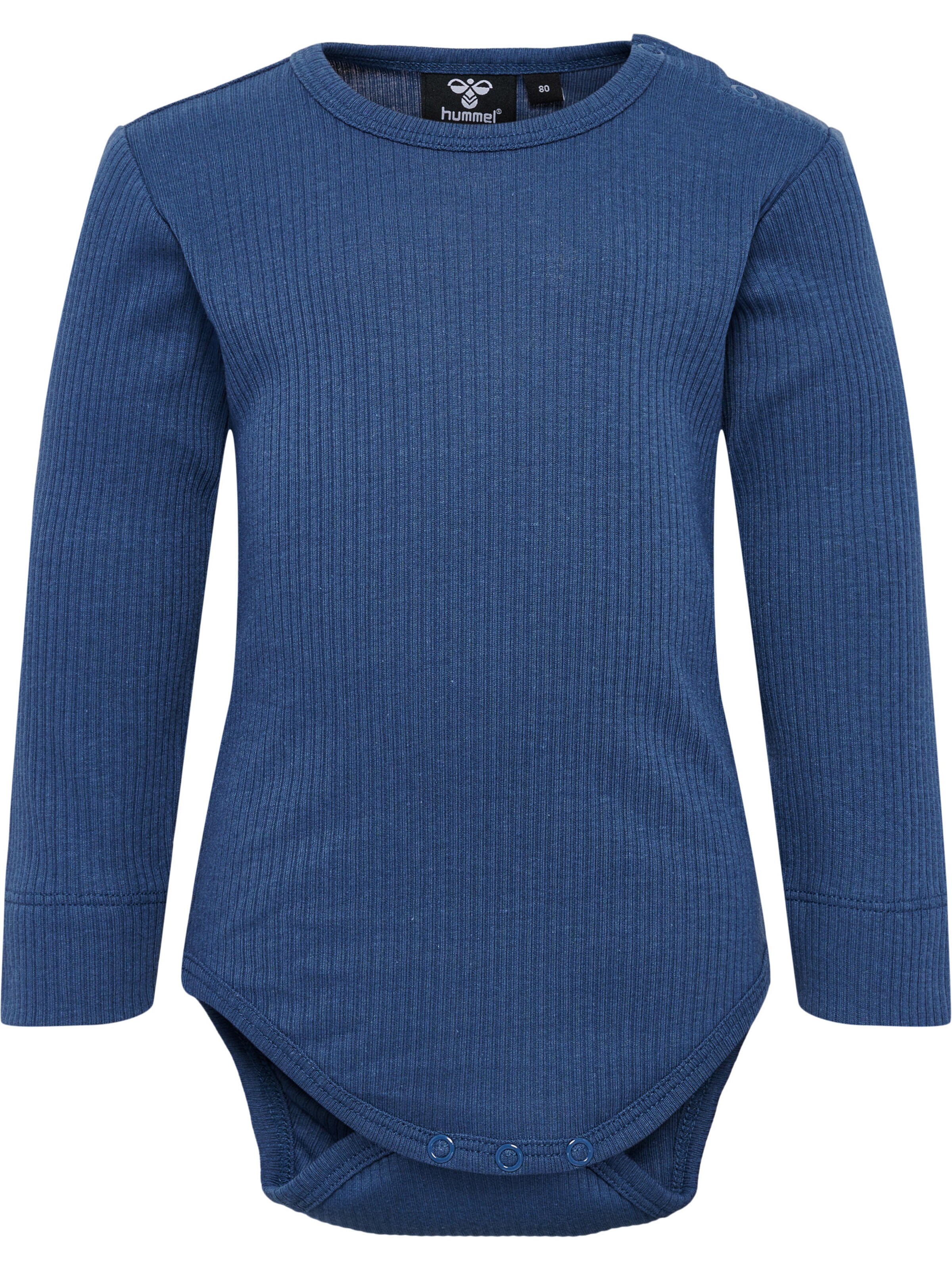 Hummel Strampler/Body in Blau: Vorderseite