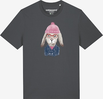 Watapparel Shirt ' Hase ' in Grey: front