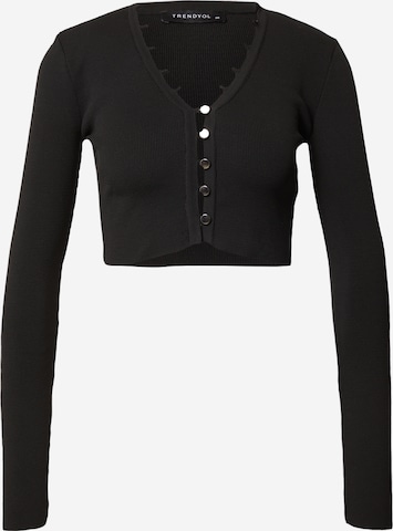 Cardigan Trendyol en noir : devant