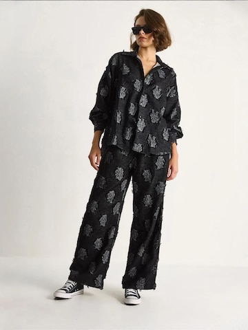 Bianco Lucci Hausanzug 'Zweiteiliges Set'‌‌‌‌‌‌‌‌ in Schwarz