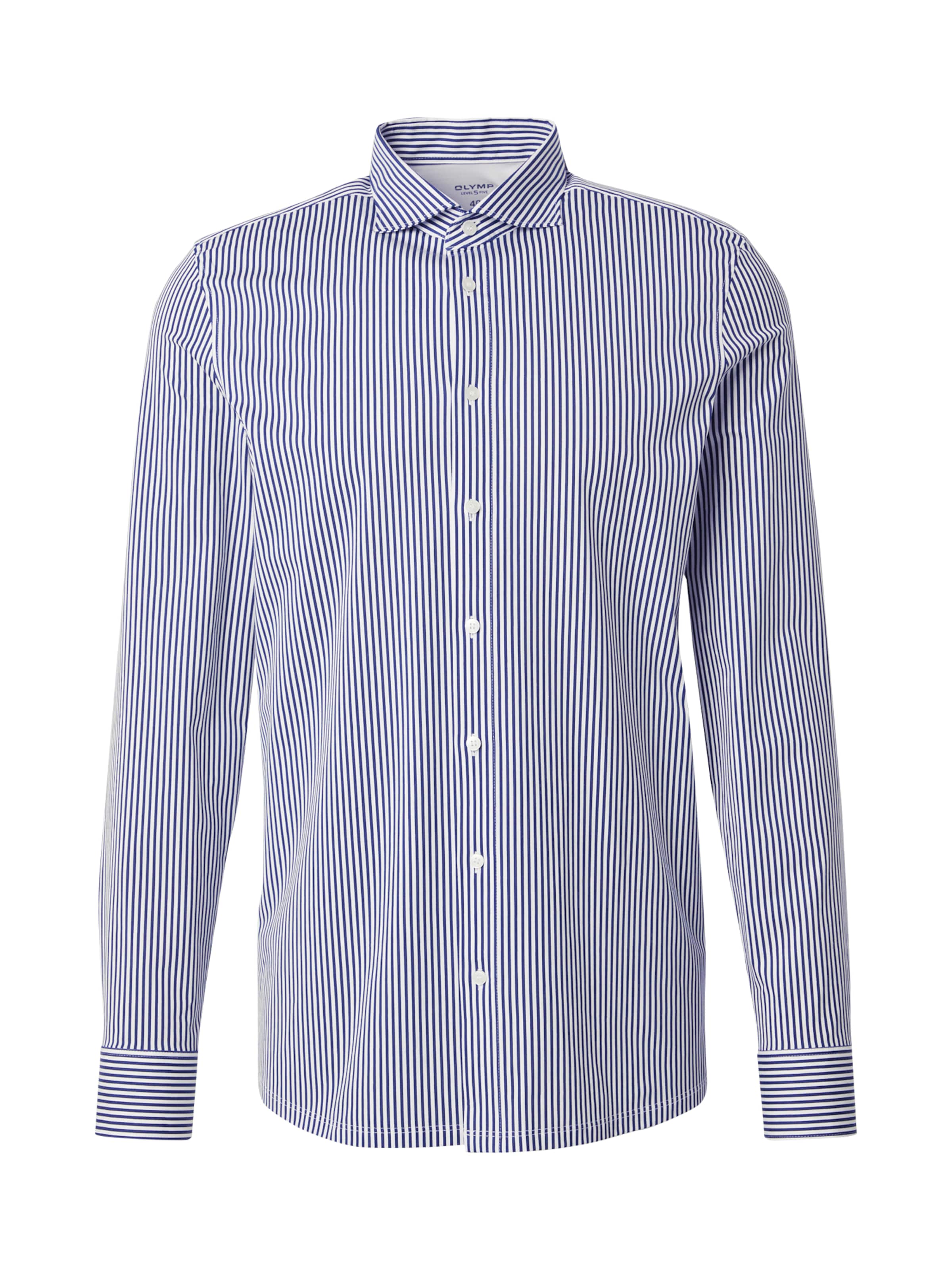 OLYMP Слим Деловая рубашка в Синий: спереди