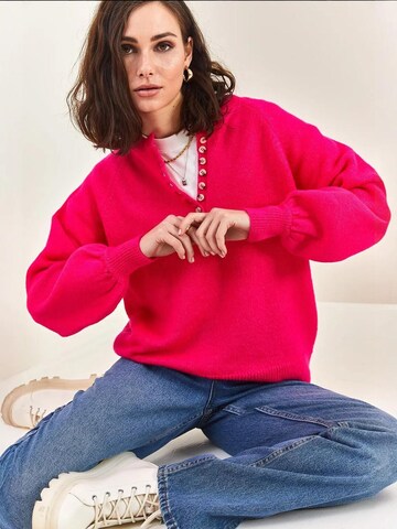 Pullover di Bianco Lucci in rosa